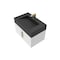 Castello Usa Nile 30-inch White Vanity Set with Black Top and Gold Handles CB-MC-30W-GLD-2053-BL - alternate 1